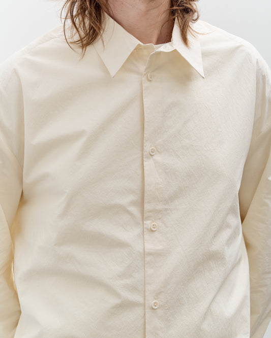 7115 by Szeki Papery 3/4 Button Down Unisex, Rice White