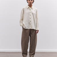 7115 by Szeki Signature Brushed Twill Elastic Pull-Up Trouser, Umber