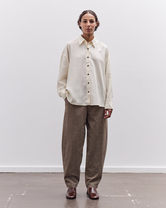 7115 by Szeki Signature Brushed Twill Elastic Pull-Up Trouser, Umber