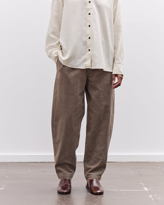 7115 by Szeki Signature Brushed Twill Elastic Pull-Up Trouser, Umber