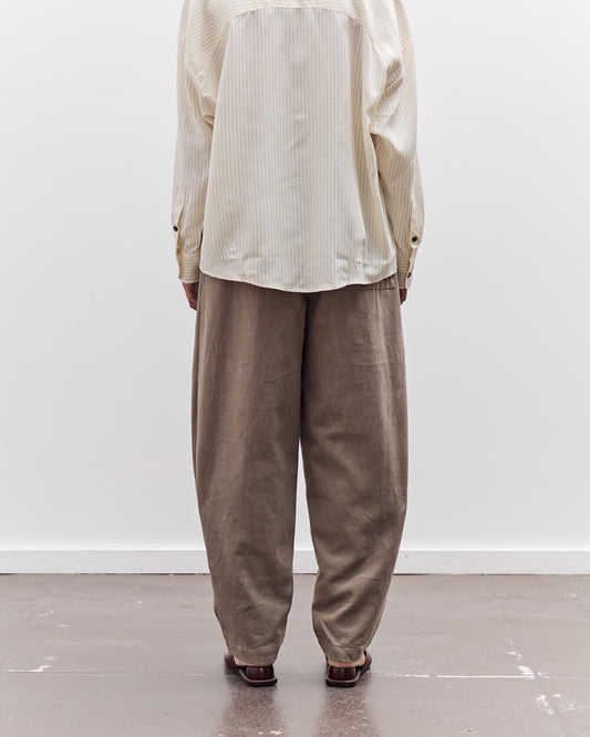 7115 by Szeki Signature Brushed Twill Elastic Pull-Up Trouser, Umber