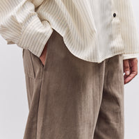 7115 by Szeki Signature Brushed Twill Elastic Pull-Up Trouser, Umber