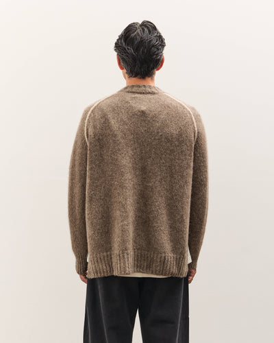7115 by Szeki Rolled Seamed Pullover, Light Umber