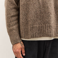 7115 by Szeki Rolled Seamed Pullover, Light Umber