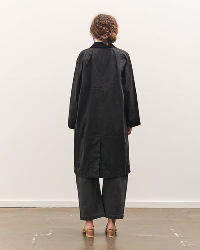 7115 by Szeki Signature Duster Coat, Black