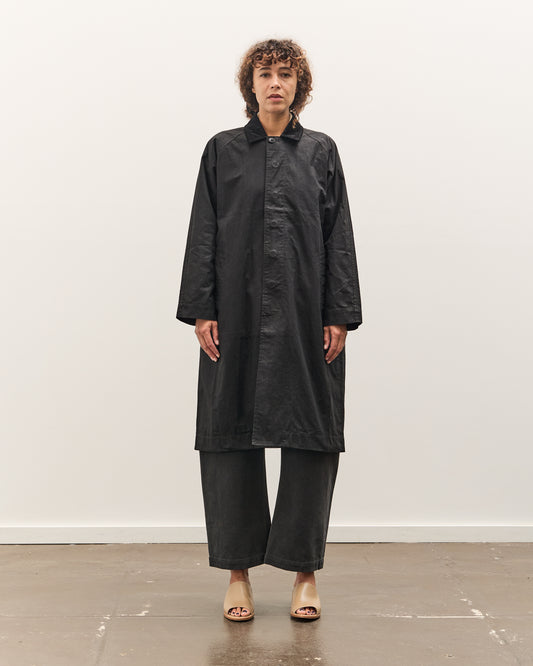7115 by Szeki Signature Duster Coat, Black