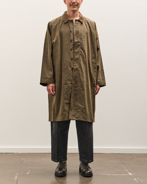 7115 by Szeki Signature Duster Coat Unisex, Olive Brown – Glasswing