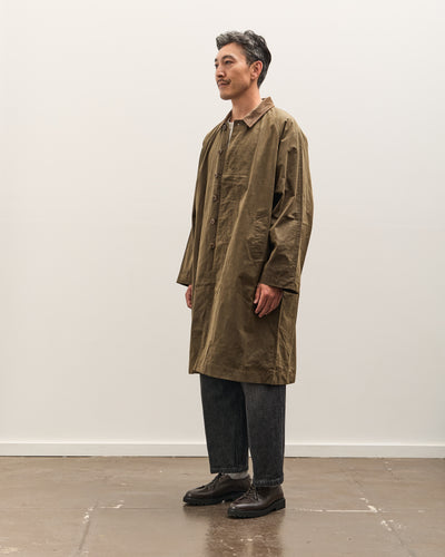 7115 by Szeki Signature Duster Coat Unisex, Olive Brown