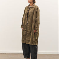 7115 by Szeki Signature Duster Coat, Olive Brown