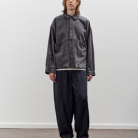 7115 by Szeki Signature Panel Pockets Jacket Unisex, Washed Black