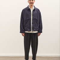 7115 by Szeki Signature Panel Pockets Shirt Jacket Unisex, Navy
