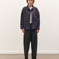 7115 by Szeki Signature Panel Pockets Shirt Jacket, Navy