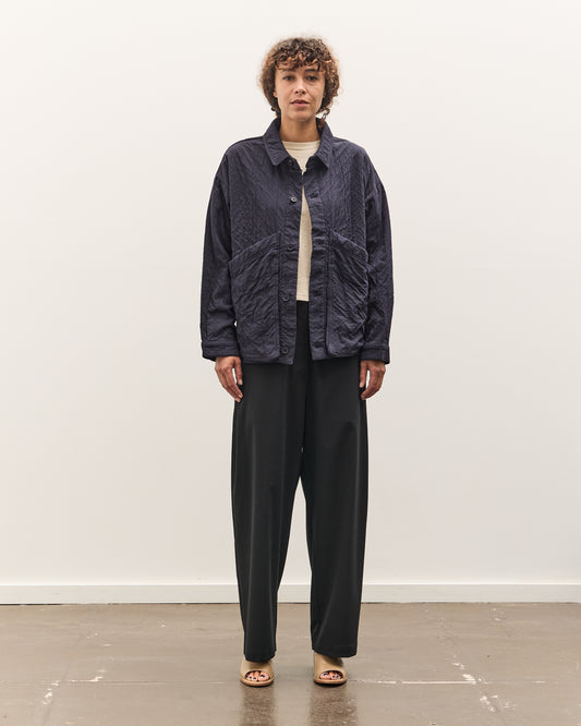 7115 by Szeki Signature Panel Pockets Shirt Jacket, Navy