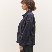 7115 by Szeki Signature Panel Pockets Shirt Jacket, Navy