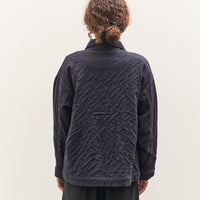 7115 by Szeki Signature Panel Pockets Shirt Jacket, Navy