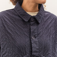 7115 by Szeki Signature Panel Pockets Shirt Jacket, Navy