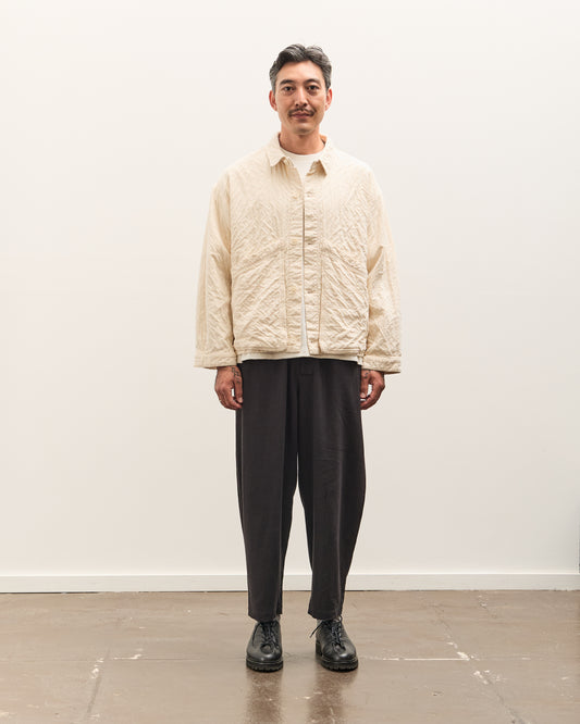 7115 by Szeki Signature Panel Pockets Shirt Jacket Unisex, Bone