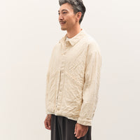 7115 by Szeki Signature Panel Pockets Shirt Jacket Unisex, Bone