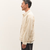 7115 by Szeki Signature Panel Pockets Shirt Jacket Unisex, Bone