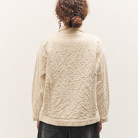 7115 by Szeki Signature Panel Pockets Shirt Jacket, Bone