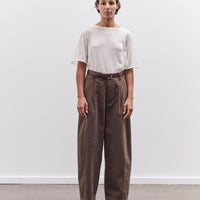 7115 by Szeki Straight Legged Trouser, Taupe Brown