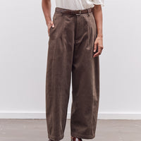 7115 by Szeki Straight Legged Trouser, Taupe Brown