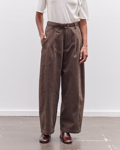 7115 by Szeki Straight Legged Trouser, Taupe Brown