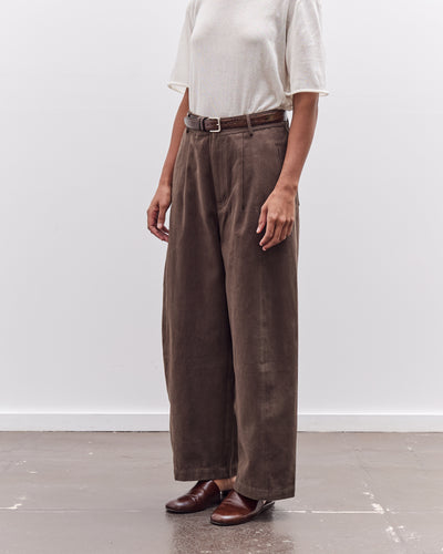 7115 by Szeki Straight Legged Trouser, Taupe Brown