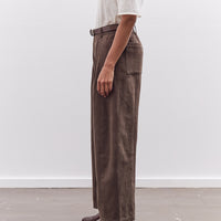 7115 by Szeki Straight Legged Trouser, Taupe Brown