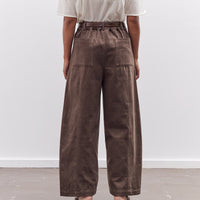 7115 by Szeki Straight Legged Trouser, Taupe Brown
