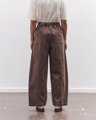 7115 by Szeki Straight Legged Trouser, Taupe Brown