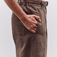 7115 by Szeki Straight Legged Trouser, Taupe Brown