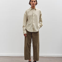 7115 by Szeki Striped Dolman Shirt, Mustard Stripes