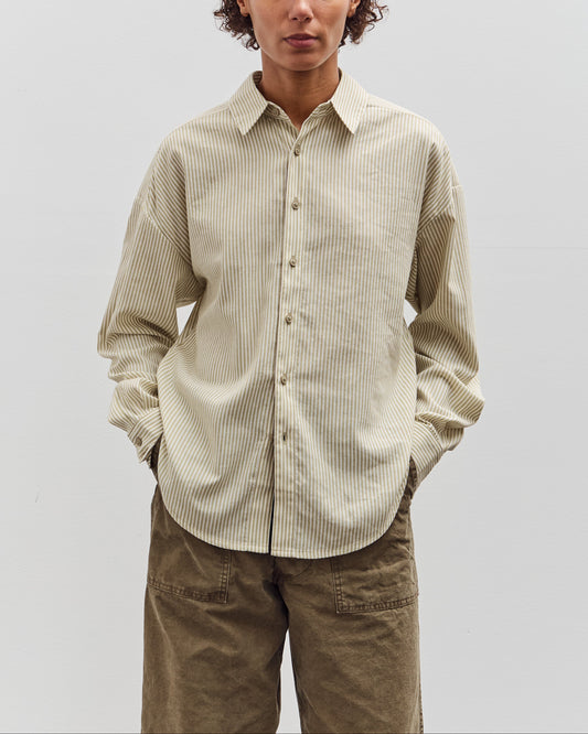 7115 by Szeki Striped Dolman Shirt, Mustard Stripes