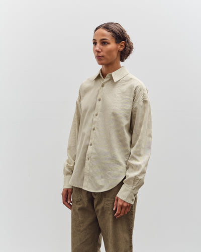 7115 by Szeki Striped Dolman Shirt, Mustard Stripes
