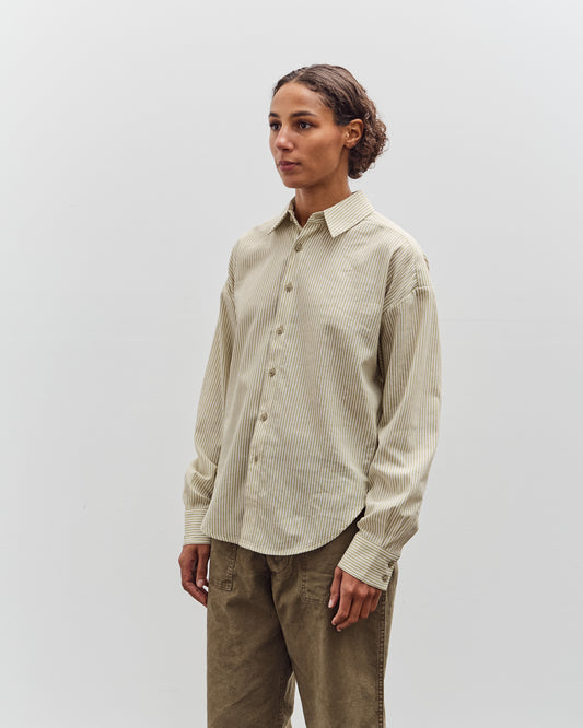 7115 by Szeki Striped Dolman Shirt, Mustard Stripes