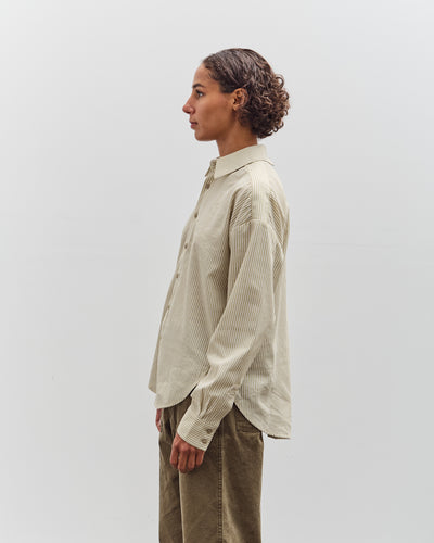 7115 by Szeki Striped Dolman Shirt, Mustard Stripes