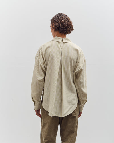 7115 by Szeki Striped Dolman Shirt, Mustard Stripes