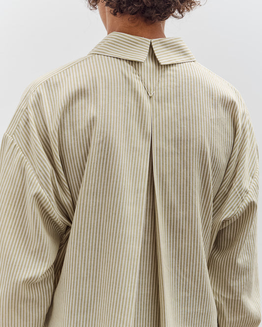 7115 by Szeki Striped Dolman Shirt, Mustard Stripes