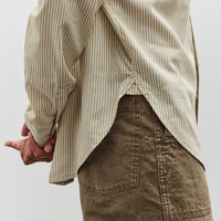 7115 by Szeki Striped Dolman Shirt, Mustard Stripes