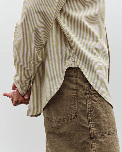 7115 by Szeki Striped Dolman Shirt, Mustard Stripes