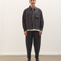 7115 by Szeki Textured Flat Hem Shirt Unisex, Black