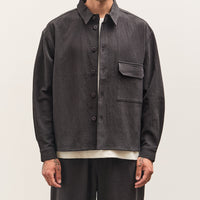 7115 by Szeki Textured Flat Hem Shirt Unisex, Black