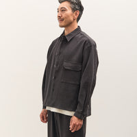7115 by Szeki Textured Flat Hem Shirt Unisex, Black