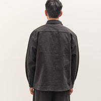 7115 by Szeki Textured Flat Hem Shirt Unisex, Black