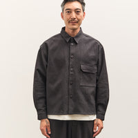 7115 by Szeki Textured Flat Hem Shirt Unisex, Black