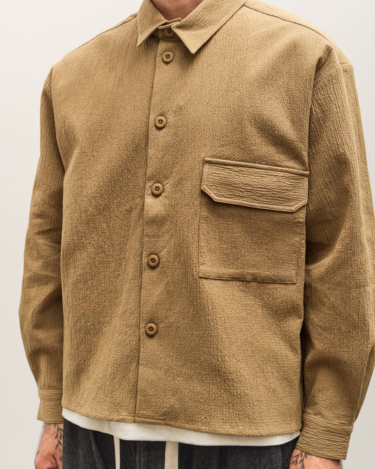 7115 by Szeki Textured Flat Hem Shirt Unisex, Kelp