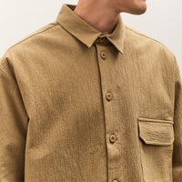 7115 by Szeki Textured Flat Hem Shirt Unisex, Kelp
