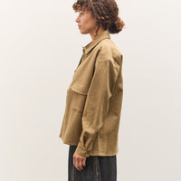 7115 by Szeki Textured Flat Hem Shirt, Kelp