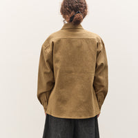 7115 by Szeki Textured Flat Hem Shirt, Kelp